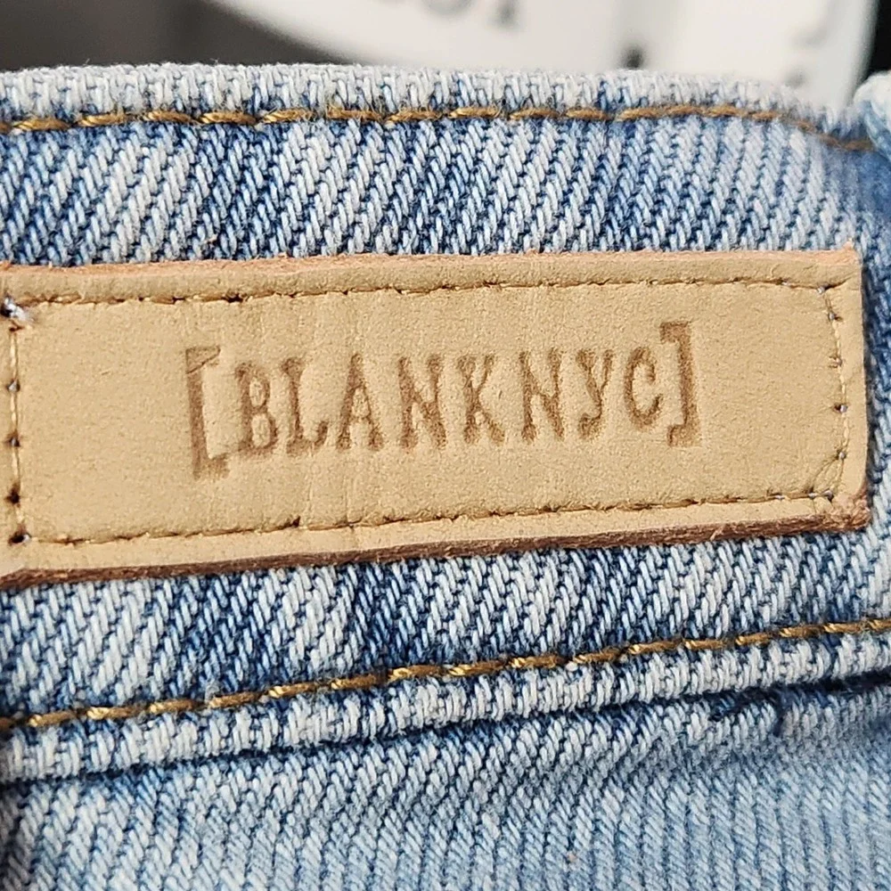 Blank‎ NYC The Barrow Vintage High-Rise Denim Shorts Size 31 Distressed Anthro